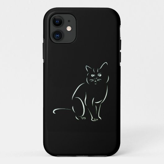単純に白い子ネコ Case-Mate iPhoneケース (裏面)
