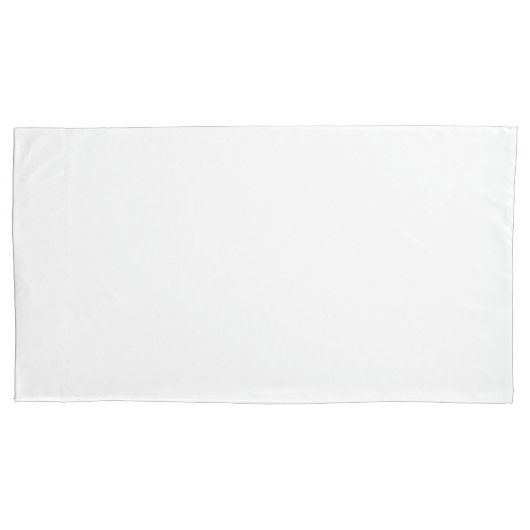 単純に白のペアのキングピローケース 枕カバー (正面左)