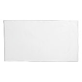 単純に白のペアのキングピローケース 枕カバー (裏面-右)