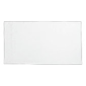 単純に白のペアのキングピローケース 枕カバー (裏面-左)