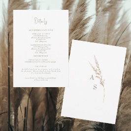 単純に白の結婚詳細エンクロージャ 招待状