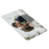 単純に私たち写真結婚式の日付を保存 マグネット (右側)