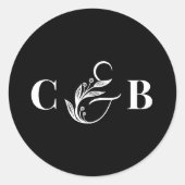 単純に素晴らしい編集可能カラー結婚式用シール ラウンドシール (正面)