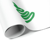 単純に緑のクリスマスツリーのギフトラップ ラッピングペーパー (ロールコーナー)