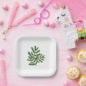 単純に緑を松に ペーパープレート (パーティー)