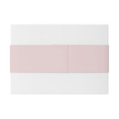 単純に繊細なピンクの姓 招待状ベリーバンド (裏面例)