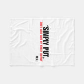 単純に置く…kamala投票ハリスワルツ2024 Kamala Fo フリースブランケット (正面(横))