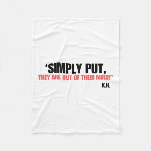 単純に置く…kamala投票ハリスワルツ2024 Kamala Fo フリースブランケット (正面)