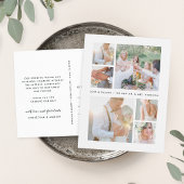 単純に述べた |の結婚写真コラージュ ポストカード