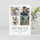単純に述べたHappy New Yearフォトカード (スタンド正面)