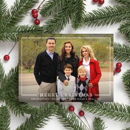 単純に額縁の |ホリデーフォトカード シーズンカード