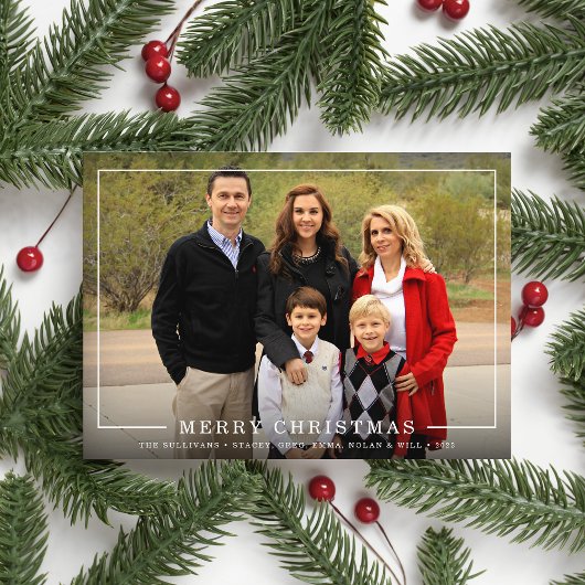 単純に額縁の |ホリデーフォトカード シーズンカード