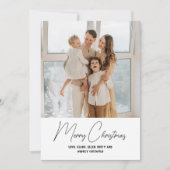 単純に モダンな クリスマス スクリプト 縦 (正面)