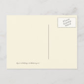 単純にGlamoulous日付はがき、黄色を保存 案内ポストカード (裏面)