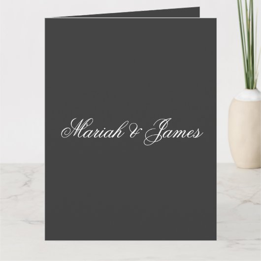 単純エレガントミニマモダンリスト カード (正面)