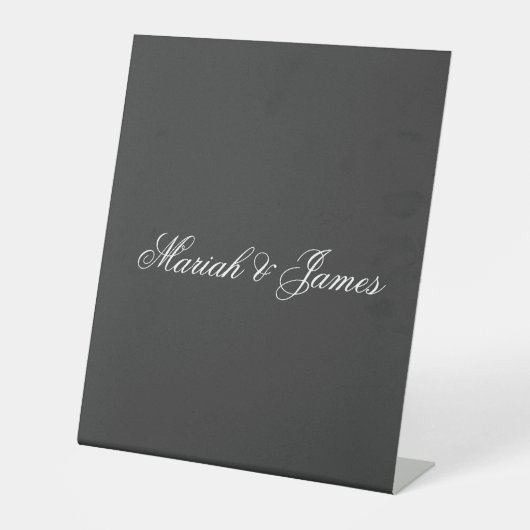 単純エレガントミニマモダンリスト 台座サイン (正面)