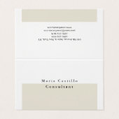 単純エレガントミニマモダンリスト 名刺 (外部フラット)