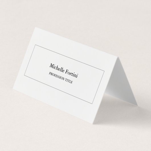 単純エレガントミニマルモダン主義者 名刺 (正面)