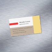 単純エレガントミニマル マグネット名刺 (インサイチュ)