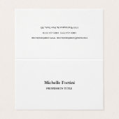 単純エレガントミニマル 名刺 (外部フラット)