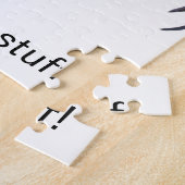 単純カラフルなオンドリ「物を押し通せ！」 ジグソーパズル (側面)