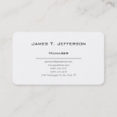 単純クラシカルミニマル 名刺 (正面)