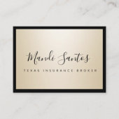 単純シャンパン 名刺 (正面)