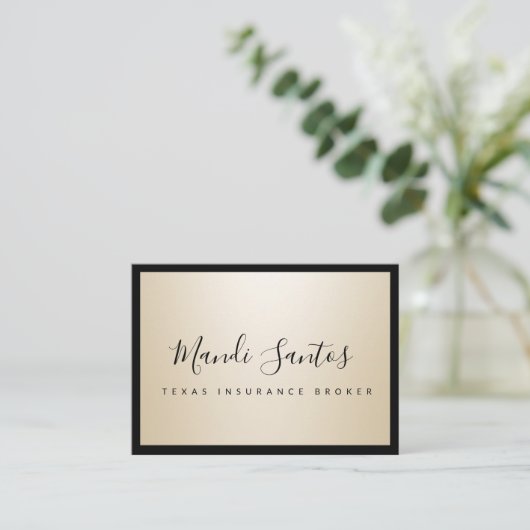 単純シャンパン 名刺 (スタンド正面)