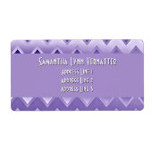 単純ジグザグ – 紫 ラベル (正面)