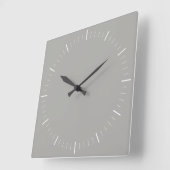 単純スタイル |任意の色のミニマリスト スクエア壁時計 (傾斜)