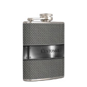 単純スチール金属 フラスク (右)