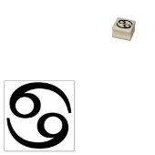 単純フォントDingbats - ZODIAK CANCER +アイディア ラバースタンプ (押印)
