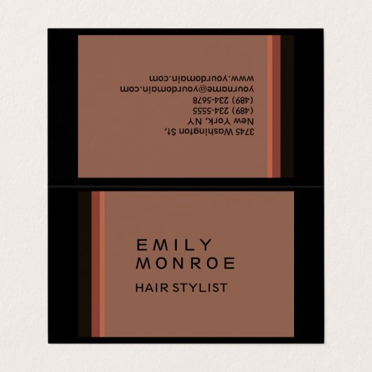 単純ミニマモダンリスト 名刺 (外部フラット)