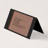 単純ミニマモダンリスト 名刺 (裏面)