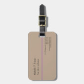 単純ミニマルシンプルリストモダン ラゲッジタグ (正面縦)