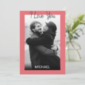 単純モダンなフォトバレンタインデー シーズンカード (スタンド正面)