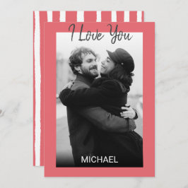 単純モダンなフォトバレンタインデー シーズンカード