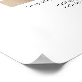 単純モダンサロン価格表ポスター ポスター (角)