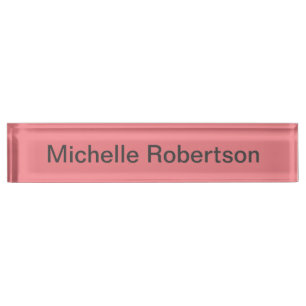 単純モダンミニマリスト独自の名前を追加 デスクネームプレート