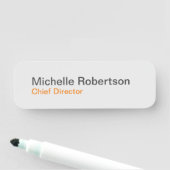 単純モダンミニマリスト独自の名前を追加 名札 (インサイチュ)