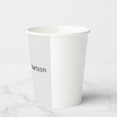 単純モダンミニマリスト独自の名前を追加 紙コップ (左)