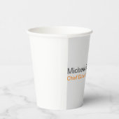 単純モダンミニマリスト独自の名前を追加 紙コップ (右)
