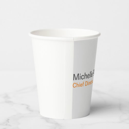 単純モダンミニマリスト独自の名前を追加 紙コップ (右)