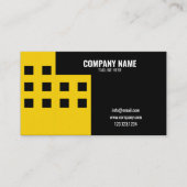 単純ユニーク建物建築会社 名刺 (正面)