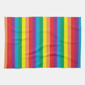 単純レインボーパターン キッチンタオル (横)