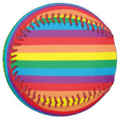単純レインボーパターン ソフトボール (正面左)