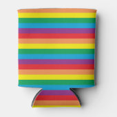 単純レインボーパターン 缶クーラー (正面)