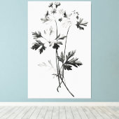 単純化されたキレ葉ンタースケッチ キャンバスプリント (インサイチュ (ウッドフロア))