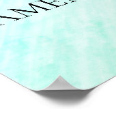 単純化されたミニマルな信仰声明 ポスター (角)