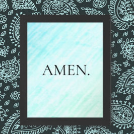 単純化されたミニマルな信仰声明 ポスター